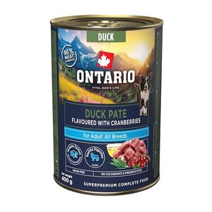 ONTARIO Konzerva adult kachní pate s příchutí brusinek 400 g obraz