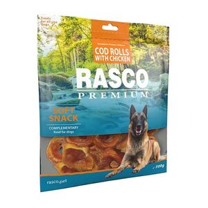 RASCO PREMIUM Pochoutka pro psy treska obalená kuřecím rolky 500 g obraz
