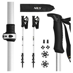 NILS Trekingové hole TK8602 bílé obraz