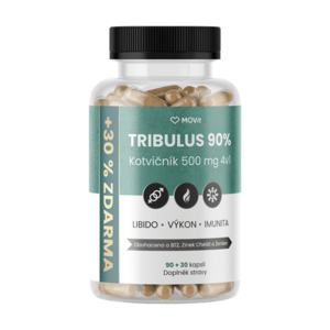 MOVIT ENERGY Tribulus 90% Kotvičník 500 mg 4v1, 90 + 30 kapslí obraz