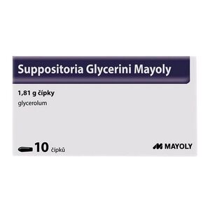 SUPPOSITORIA Glycerini Mayoly 1, 81g 10 čípků obraz