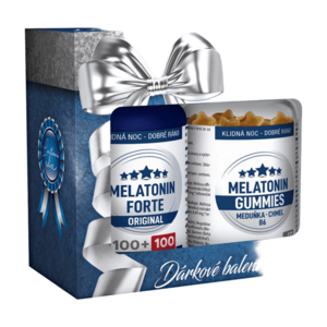 CLINICAL Melatonin Forte 200 tablet+Gummies 60 pektinových bonbónů obraz