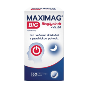 MAXIMAG Big bisglycinát + vitamin b6 60 tablet obraz