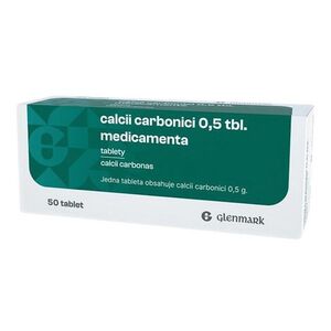 CALCII CARBONICI 0, 5 tbl. Medicamenta 50 tablet obraz