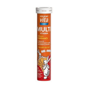 MAXI VITA Kids Multivitamin pomeranč 20 šumivých tablet obraz
