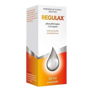 REGULAX Pikosulfát 7, 23 mg/ml perorální kapky, roztok 50 ml obraz