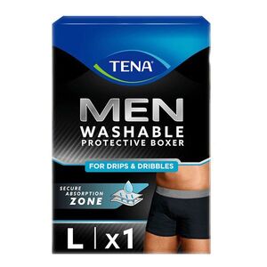 TENA Men washable boxers černé inkontinenční boxerky L 1 kus obraz