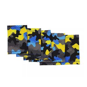 DIA-WAY Elastický návlek na ruku modro-žlutý maskáč, Obvod paže: 14 - 17 cm obraz