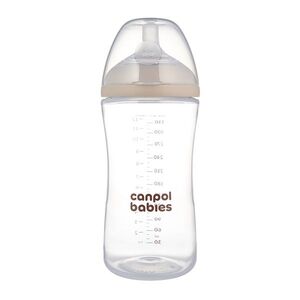 CANPOL BABIES Lahev antikoliková natural shape 9m+ 330 ml obraz