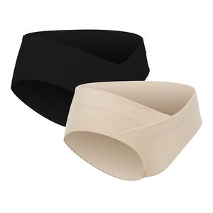 CANPOL BABIES Těhotenské kalhotky s nízkým pasem mum fit S/M 2 kusy obraz