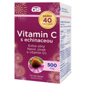 GS Vitamin C 500 s echinaceou 70+40 tablet NAVÍC obraz