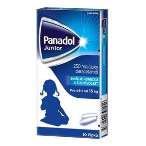 PANADOL Junior čípky 250 mg 10 kusů obraz