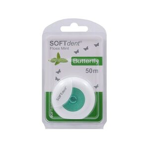 SOFTDENT Butterfly Dentální nit s mátou 50 m obraz
