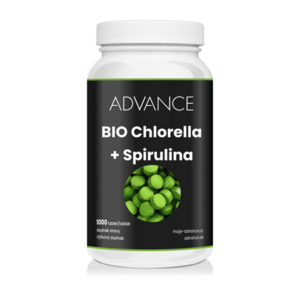 ADVANCE Chlorella + Spirulina 1000 tablet BIO obraz