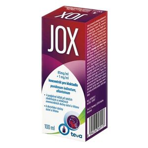 JOX 85 mg/ml + 1 mg/ml koncentrát pro kloktadlo 100 ml obraz