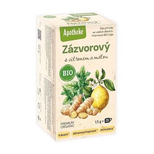 APOTHEKE Čaj zázvorový s citronem a mátou BIO 20 sáčků obraz