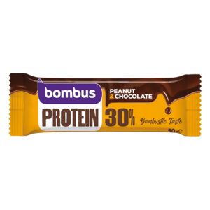 BOMBUS Protein 30% arašídy a čokoláda 50 g obraz