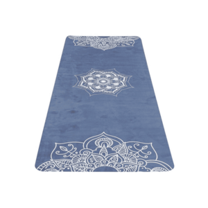 YATE Yoga mat přírodní guma vzor H 4 mm modrá obraz