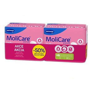 MOLICARE Lady inkontinenční vložky 2 kapky duopack 2 x 12 kusů obraz