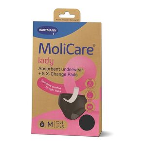 MOLICARE Lady absorpční spodní prádlo M 1 kus + vložky X-change 5 kusů obraz