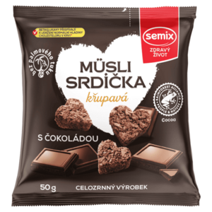 SEMIX Müsli srdíčka křupavá s čokoládou 50 g obraz