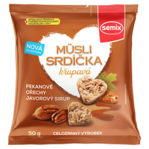SEMIX Müsli srdíčka křupavá s pekanovými ořechy a javorovým sirupem 50 g obraz