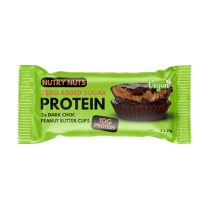 NUTRY NUTS Proteinové košíčky hořká čokoláda arašídové máslo 2 x 21 g obraz