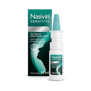NASIVIN® Sensitive 0, 5 mg/ml nosní sprej, roztok 10 ml obraz