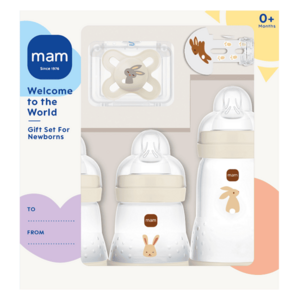 MAM Welcome to the world set béžový 0m+ 5 kusů obraz