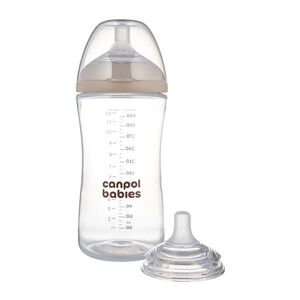 CANPOL BABIES Lahev antikoliková natural shape 3m+ 260 ml obraz
