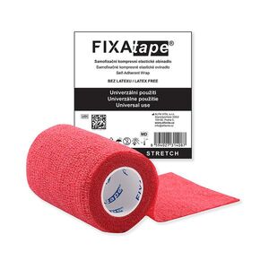FIXAPLAST Fixatape stretch samofixační obinadlo 7, 5 cm x 450 cm červené 1 kus obraz