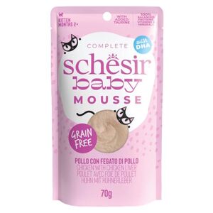 SCHESIR Kitten Lifestage Mousse kapsička pro koťata kuře 70 g obraz
