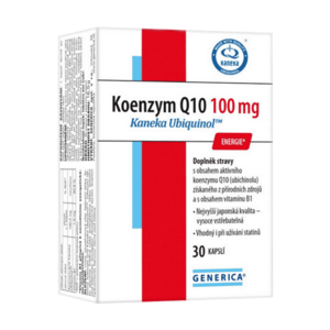 GENERICA Koenzym Q10 100mg Kaneka Ubiquinol 30 kapslí obraz