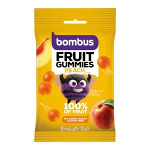 BOMBUS Fruit gummies peach 35 g obraz