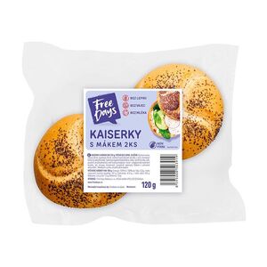 FREE DAYS Bezlepkové kaiserky s mákem 2 kusy obraz