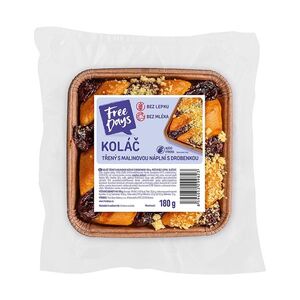 FREE DAYS Bezlepkový koláč třený s malinovou náplní a drobenkou 180 g obraz