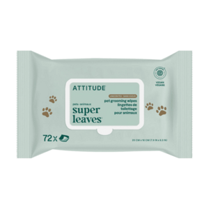 ATTITUDE Super Leaves Pets vlhčené čisticí ubrousky pro domácí mazlíčky 72 kusů obraz