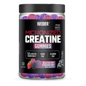 WEIDER Micronized creatine gummies ostružina jahoda 60 kapslí obraz