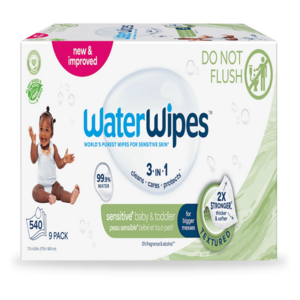 WATERWIPES Ubrousky vlhčené Baby&Toddler 3in1 540 kusů obraz