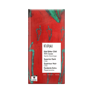 VIVANI Čokoláda hořká s chilli 70 % BIO 80 g obraz