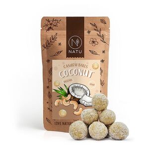NATU Kokosové kuličky s kešu krémem 70 g obraz