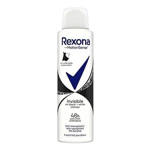 REXONA Invisible on Black + White Clothes Antiperspirant sprej 150 ml obraz
