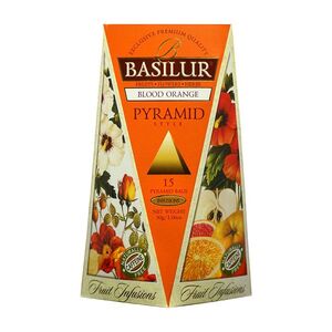 BASILUR Fruit blood orange pyramid ovocný čaj 15 sáčků obraz