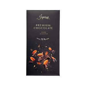 ISPIRITI Hořká čokoláda 70% s kousky mandlí 80 g obraz