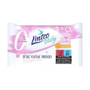 LINTEO BABY Vlhčené ubrousky s měsíčkem lékařským 120ks obraz
