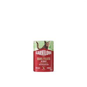 CARNILOVE Kapsička pro kočky s omáčkou křepelka a pampeliška 85 g obraz