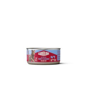 CARNILOVE Cat can paštika pro kočky krůta & losos 100 g obraz