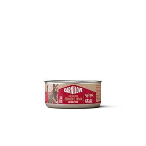 CARNILOVE Cat can paštika pro kočky kuře & jehně 100 g obraz