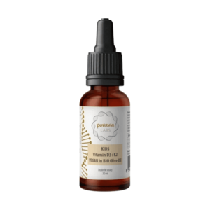 PURAVIA LABS Kids vitamín d3 + k2 v bio olivovém oleji vegan 30 ml obraz