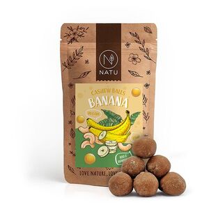 NATU Banánové kuličky s kešu krémem 70 g obraz